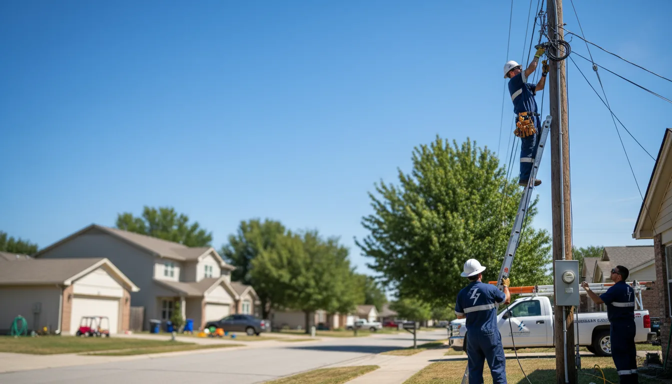Residential electrician providing installation services in Willow Grove, PA